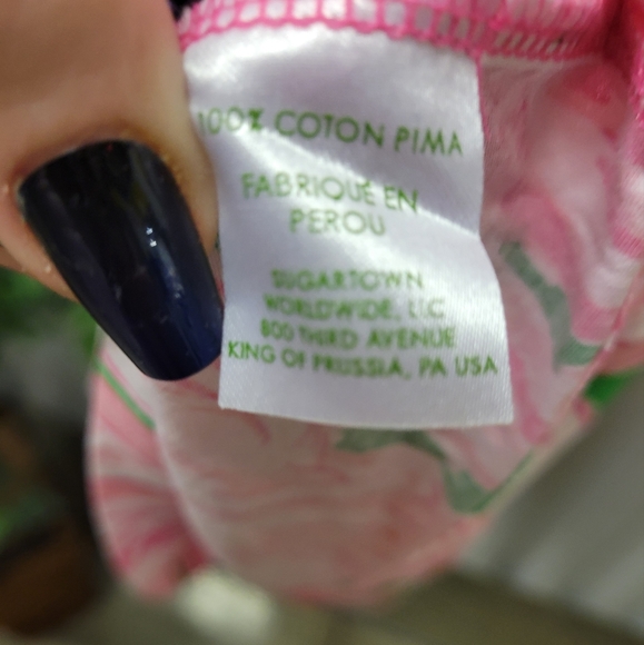NWT LILLY PULITZER pink colony flamingo dress 100% Pima Cotton. soft! - Picture 11 of 12